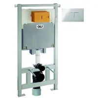 Инсталляция для унитаза OLI 80 Karisma 300573pKA00 с кнопкой смыва, хром