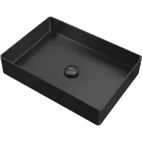 Раковина-чаша Abber Wasser Kreis AF2400MB 51x36 см, накладная, черный матовый