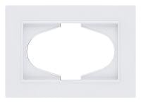 Рамка для двойной розетки Kollinger Eleganz Plex EP120WH
