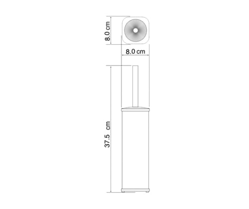 Щетка для унитаза WasserKRAFT K-1117BLACK