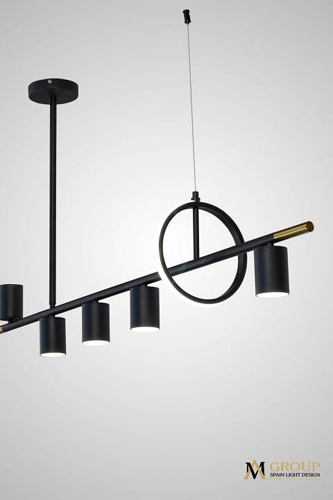 Люстра на штанге AM-Group  AM438 BK
