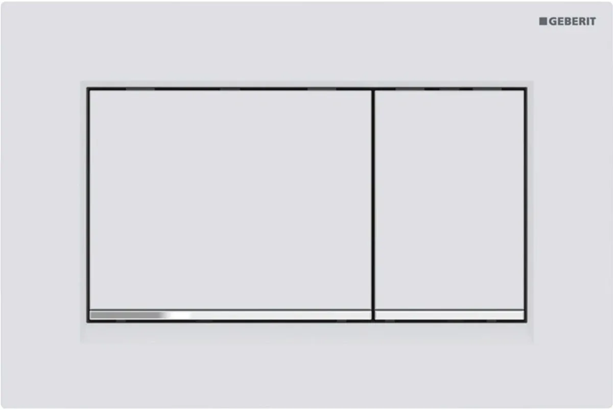 Инсталляция для унитаза Geberit Duofix Sigma 30 111.300.00.5 + 111.815.00.1 + 115.883.JT.1 с кнопкой смыва, белый матовый/хром/белый матовый