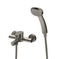 Смеситель для ванны Paini Verona 99PW105 с душевым гарнитуром сатин