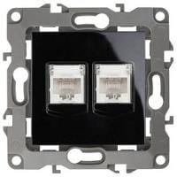 Розетка двойная Ethernet RJ-45 без рамки Эра Эра 12 12-3108-06