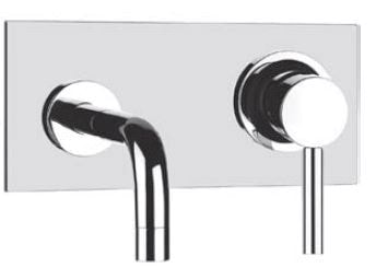 Внешняя часть встроенного смесителя для ванны Gessi Small 19688.031 хром