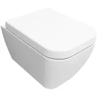 Унитаз подвесной Serel Rita RT26BM безободковый, с функцией биде, с сиденьем микролифт, белый