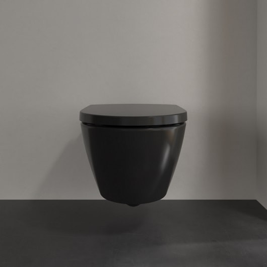 Подвесной унитаз Villeroy&Boch Subway 2.0 5614R0R7 чистый черный