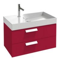 Тумба под раковину 80 см Jacob Delafon Rythmik EB1302-R3 малиновый лак
