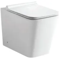 Приставной безободковый унитаз с сиденьем микролифт Jaquar Aria ARS-WHT-39955