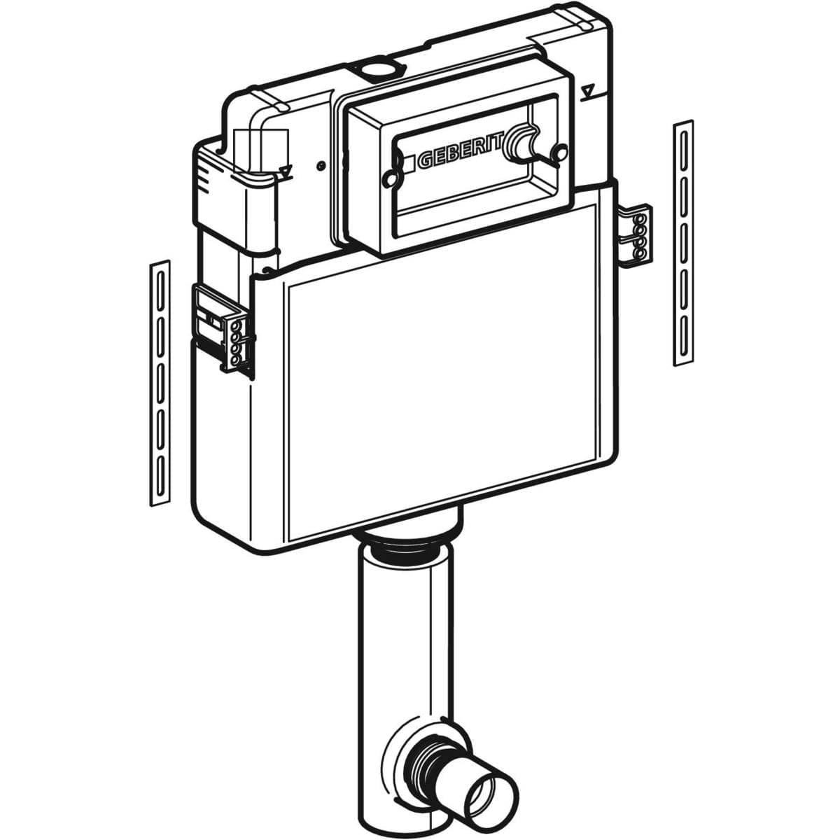 Скрытый бачок Geberit UP100 Delta 12 109.100.00.1