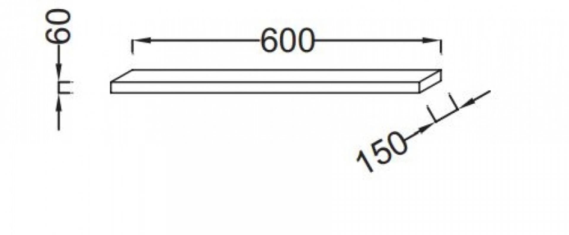Полка Jacob Delafon Parallel EB500-N17 белый блестящий