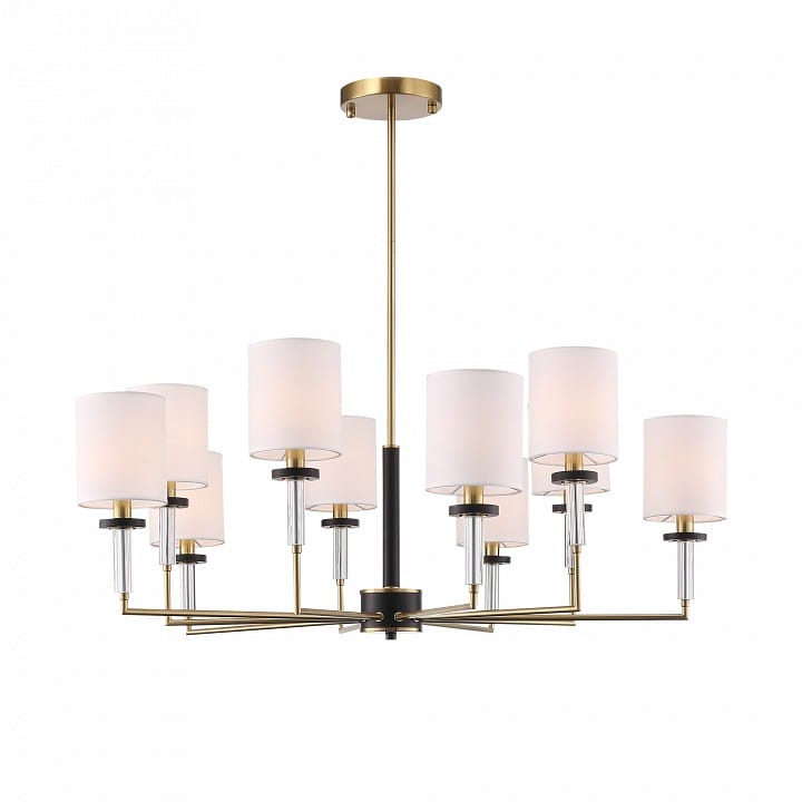 Люстра на штанге ST-Luce BLACK+BRASS SL1404.303.10