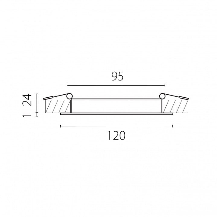 Встраиваемый светильник Lightstar Zocco 223104-XS