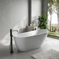 Акриловая ванна Abber AB9501 170x80 см, отдельностоящая, белый