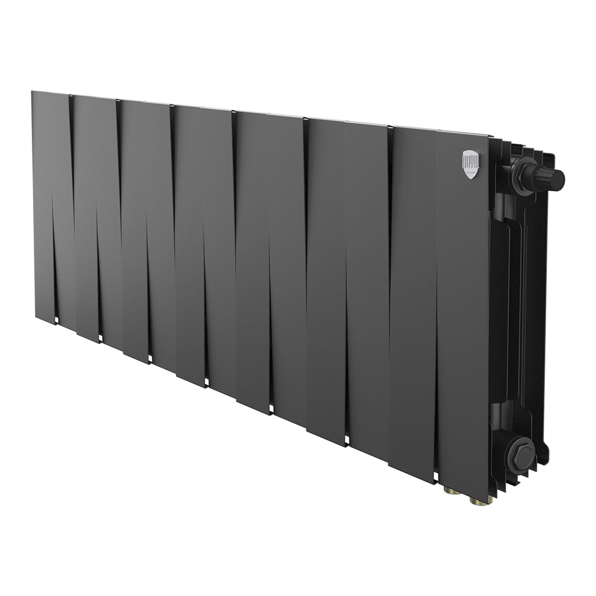 Радиатор биметаллический Royal Thermo PianoForte 300 Чёрный VR80 - 14 секц.