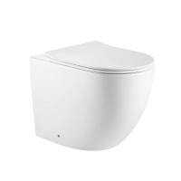 Приставной унитаз Abber Bequem AC1111TMW с крышкой-сиденьем белый матовый