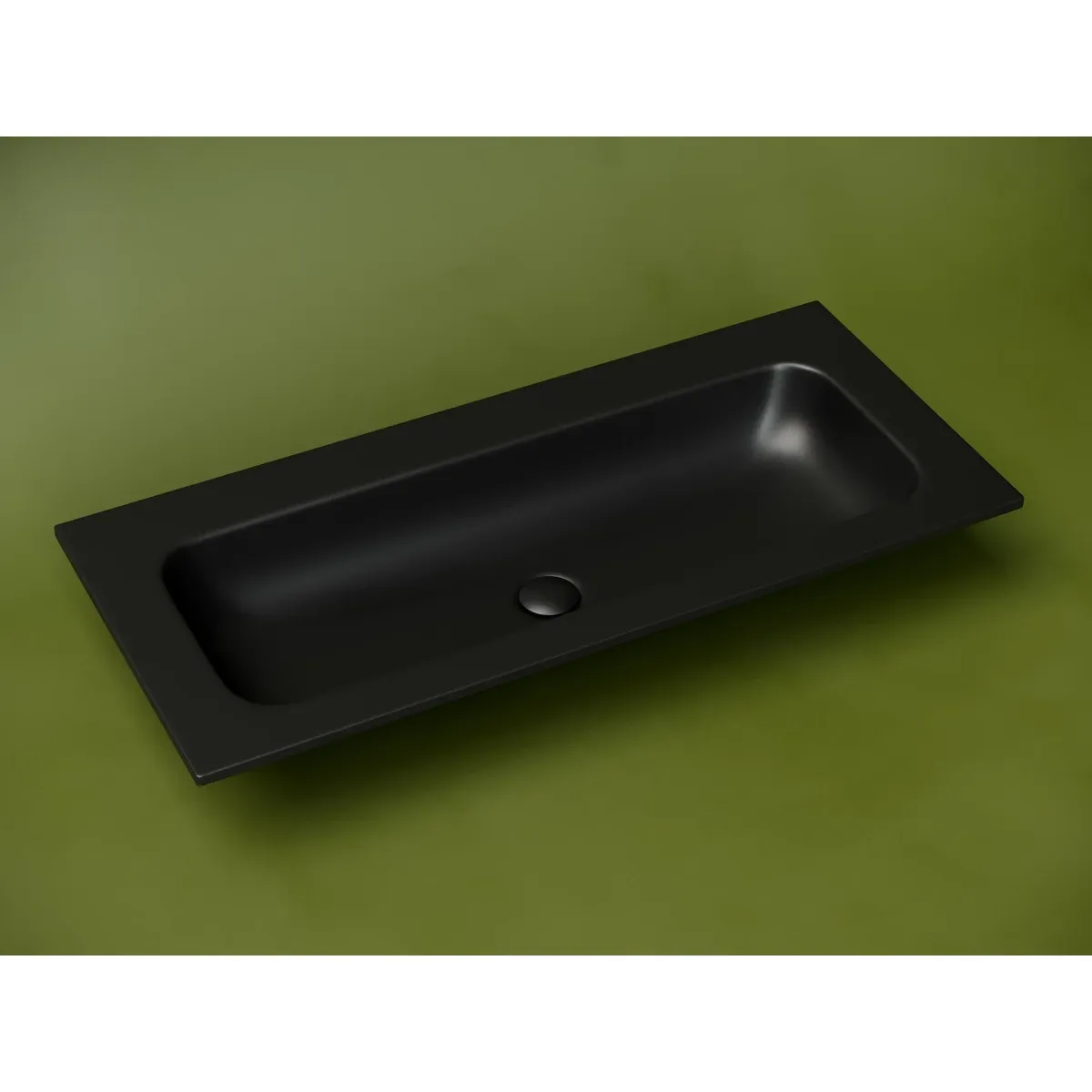 Раковина Ceramica Nova Grace CN7013MBwx 101x45,7 см, накладная, черный матовый