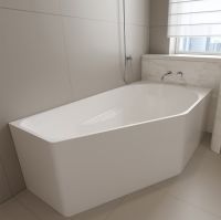 Акриловая ванна Abber AB9505 R 160x90 см R, угловая, белый