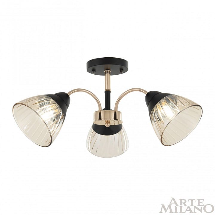 Люстра на штанге Arte Milano Napoli-320119 320119/3 FG+BK
