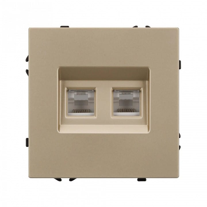 Розетка двойная Ethernet RJ-45 без рамки Arlight SCT 054314