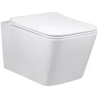 Унитаз подвесной Vincea Q-Line VT1-12MW безободковый, с сиденьем микролифт, белый матовый