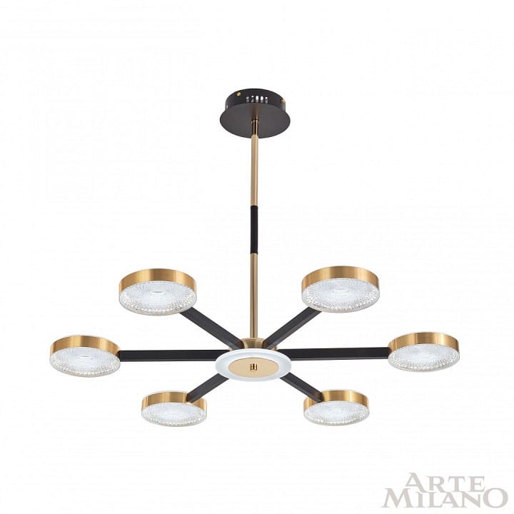 Люстра на штанге Arte Milano Ferrara-72079 272079/6 BK/GD