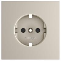 Накладка для розетки с заземлением и со шторками Voltum S70 VLS000703