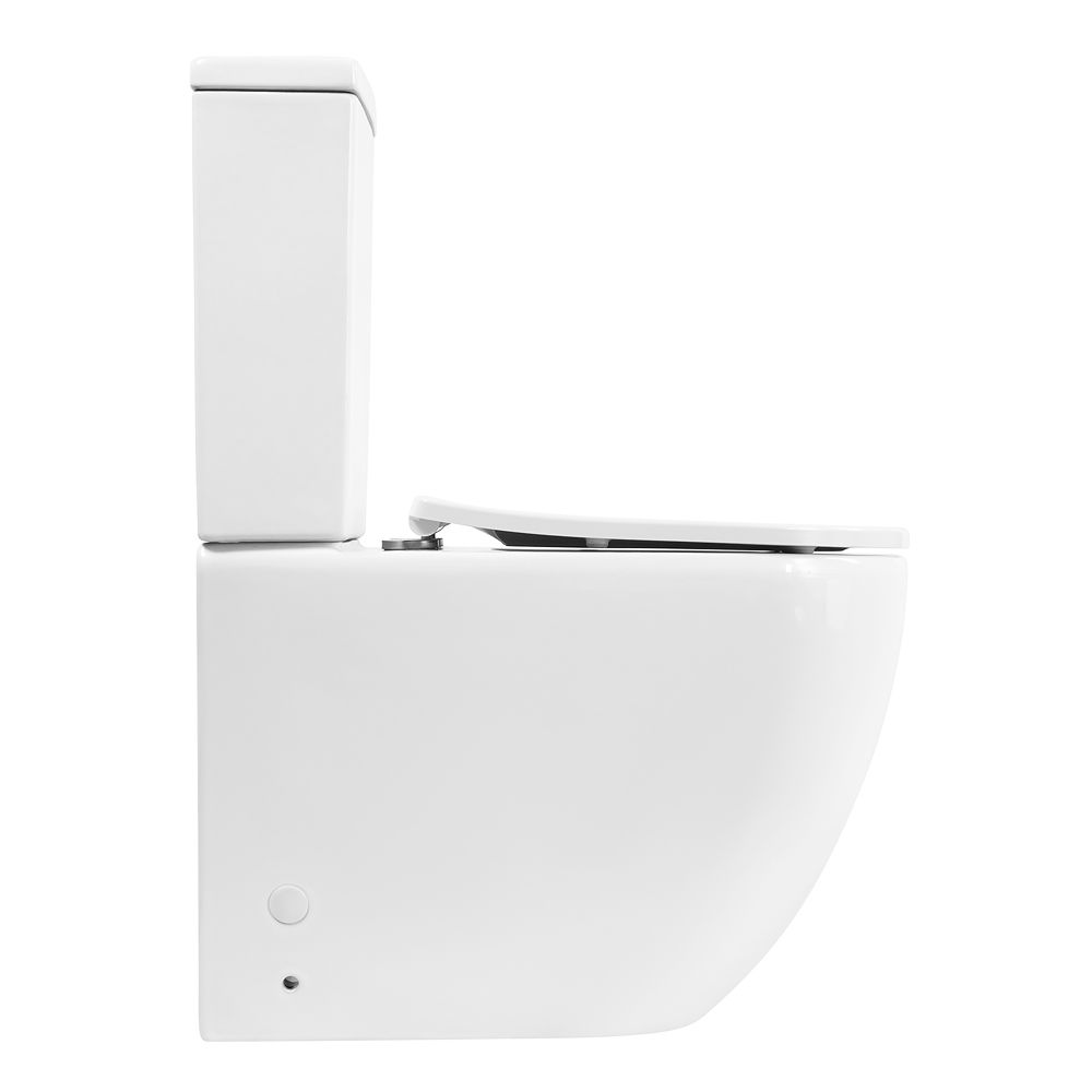 Унитаз-компакт безободковый BelBagno AMANDA BB051CPR с сиденьем BB2031SC