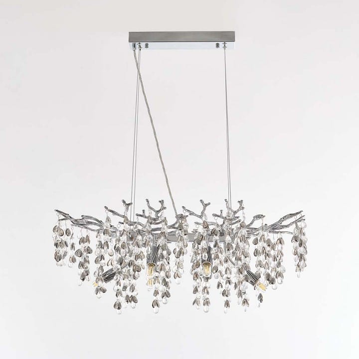 Подвесная люстра Arte Milano Веточка 230210.700.6.E14.H3 CB Clear-Smoky