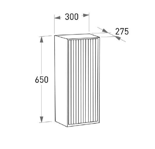 Пенал Salini Armonia 30 27A.3.300.650.01 сталь