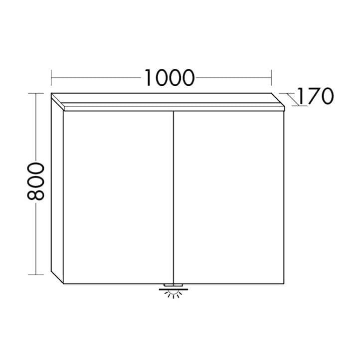 Зеркальный шкаф Burgbad Eqio 100 SPGT100F3437 капучино