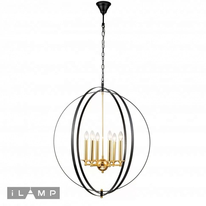 Подвесная люстра iLamp Element 9977-800 GL+BK