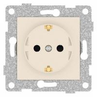 Розетка с заземлением и со шторкой без рамки Gusi Electric UGRA С11Р4-003