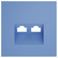 Накладка для розетки RJ-11 или RJ-45 Voltum S70 VLS001415