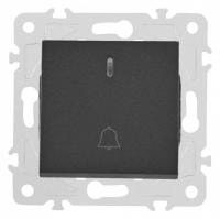 Кнопка звонка для жалюзи с подсветкой без рамки Arte Milano 203 203.37-1.black