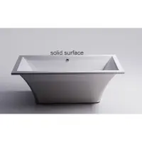 Ванна из литьевого мрамора Astra-Form Лотус Solid Surface 01010077 185x85 см, отдельностоящая, белый матовый