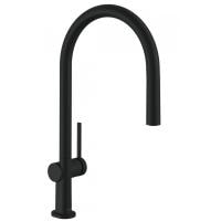 Смеситель для кухни hansgrohe Talis M54 72802670 с вытяжным изливом матовый черный