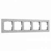 Рамка на 5 постов Werkel Hammer серебряный W0052406