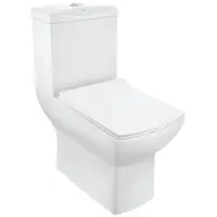 Унитаз-компакт Jaquar Lyric LYS-WHT-38851P180UFSM с сиденьем микролифт, белый