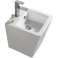 Раковина CeramaLux 500V 36,5x40 см, подвесная, белый