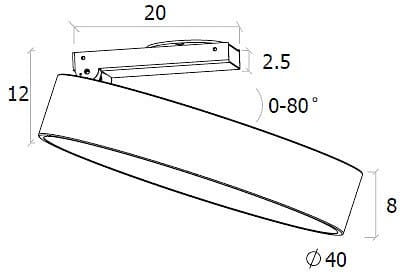 Спот DesignLed UF UF034-40-WH-NW