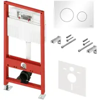 Инсталляция для унитаза Tece TECEloop + TECEbase 3.0 N500920 с кнопкой смыва, белый глянец