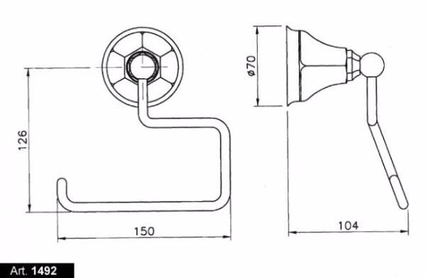 Держатель туалетной бумаги Nicolazzi Teide 1492CR05