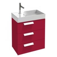 Тумба под раковину 60 см Jacob Delafon Rythmik EB1306-R3 малиновый лак