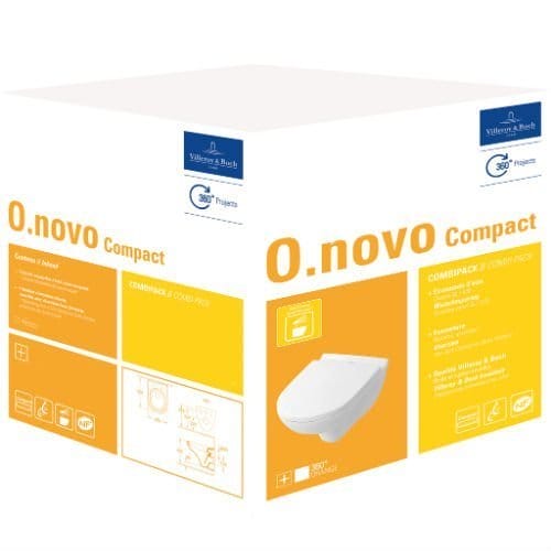 Подвесной унитаз Villeroy&Boch O.novo 5688H101 с сиденьем микролифт