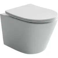 Унитаз подвесной Ceramica Nova Balearica CN6000 безободковый, с сиденьем микролифт, белый