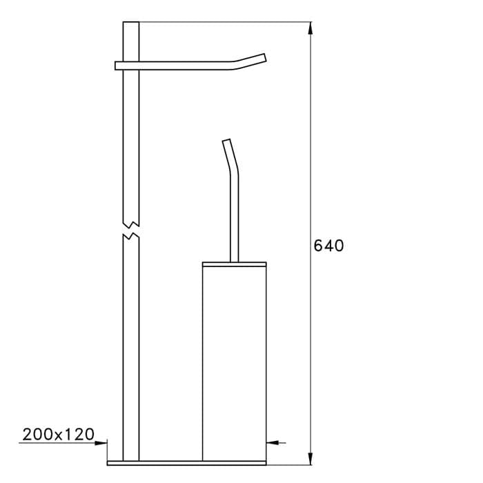 Стойка Stella Bamboo Quadro BQ 10028 CR00