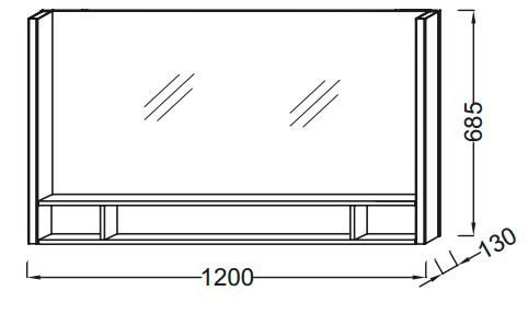 Зеркало Jacob Delafon Terrace 120 (EB1183-NF)