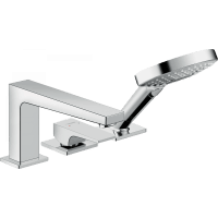 Смеситель на край ванны hansgrohe Metropol 32550000 на край ванны на 3 отверстия хром