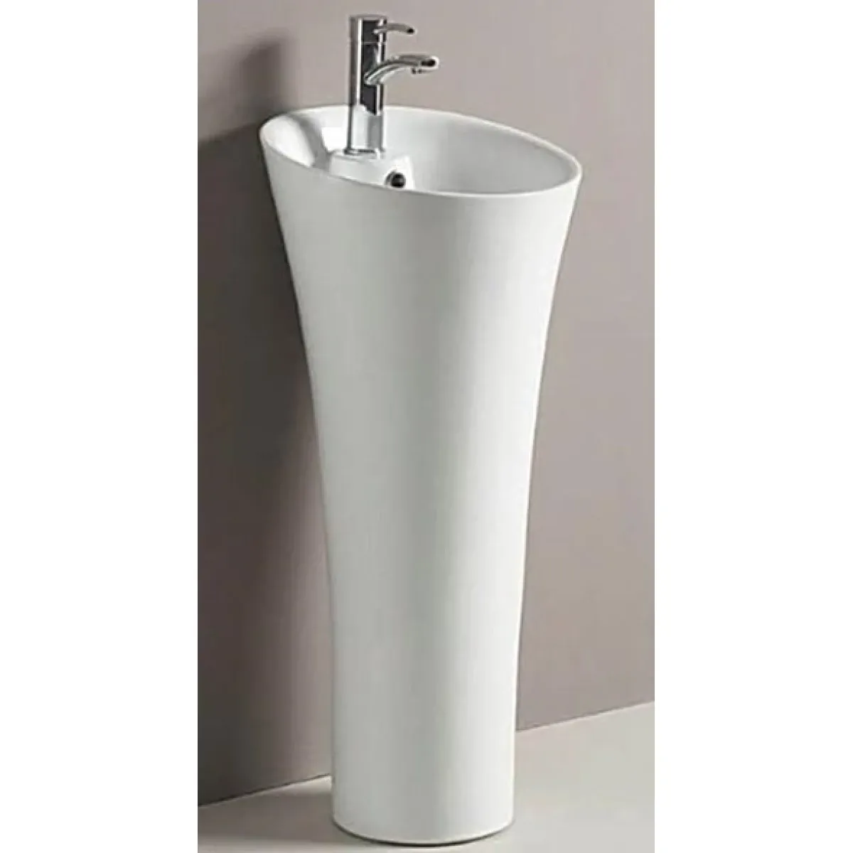 Раковина CeramaLux WK8100(G-306) 42,5x42,5 см, напольная, белый